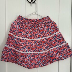 Jcrew floral tiered skirt